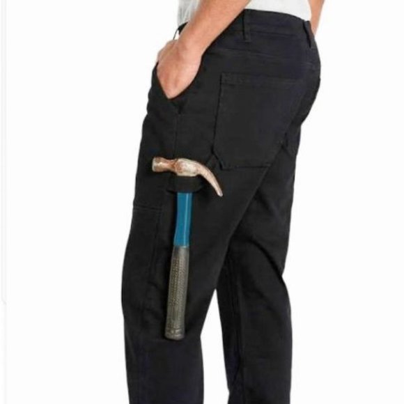 CAT Caterpillar Sz 40X30 Black Men's Workwear Carpenter Pants - Picture 2 of 7